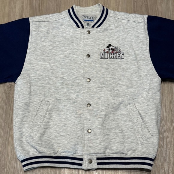 Vintage Mickey Mouse Varsity Bomber Jacket Gear For Sports Men's Size XL - Picture 5 of 7